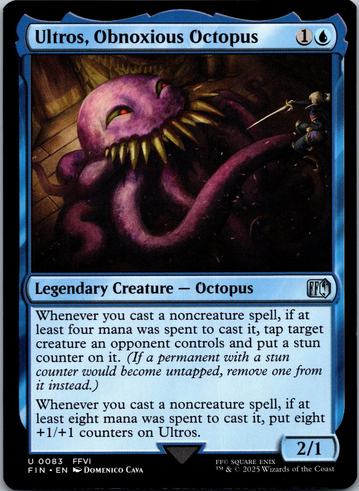 Ultros, Obnoxious Octopus 83 Uncommon Final Fantasy Magic: The Gathering NM