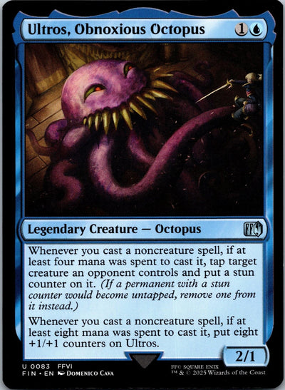 Ultros, Obnoxious Octopus 83 Uncommon Final Fantasy Magic: The Gathering NM