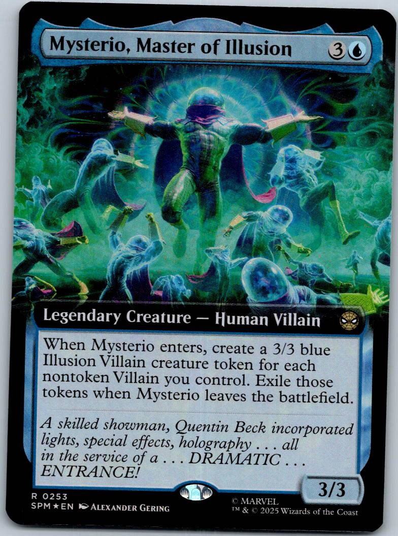 Mysterio, Master of Illusion (Extended Art) Spider-Man Magic: The Gathering NM