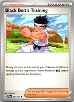 Black Belt's Training 097/131 Common Prismatic Evolutions Pokemon Near Mint
