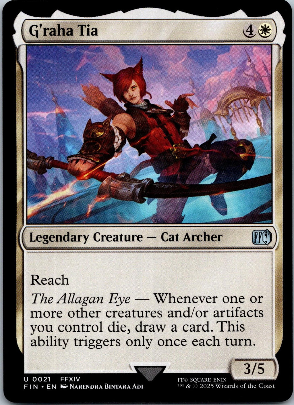 G'raha Tia 21 Uncommon FINAL FANTASY Magic: The Gathering Near Mint