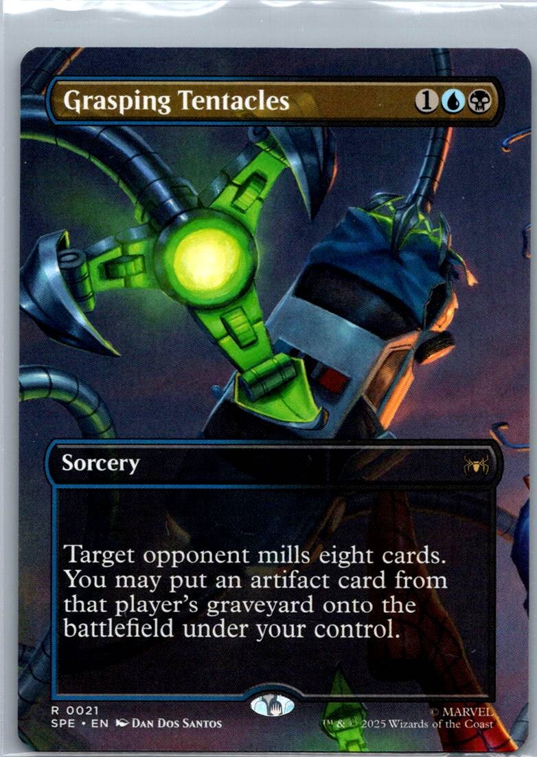 Grasping Tentacles (Borderless)Spider-Man: Eternal-Legal Magic: The Gathering NM