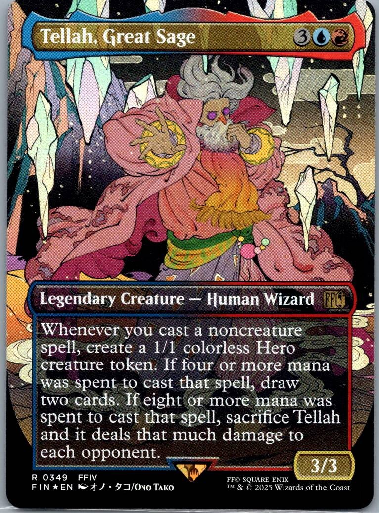 Tellah, Great Sage (Borderless) 349 Rare FINAL FANTASY Magic: The Gathering NM