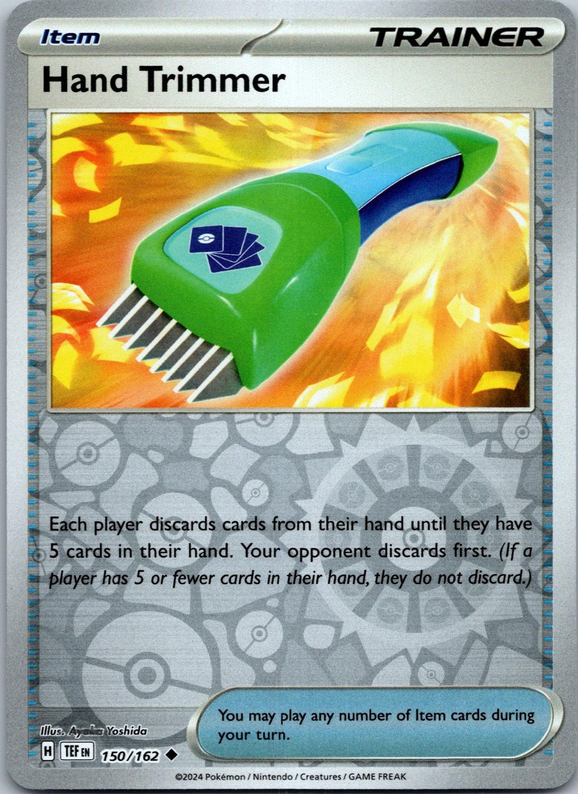 Hand Trimmer 150/162 Uncommon Temporal Forces Pokemon Near Mint