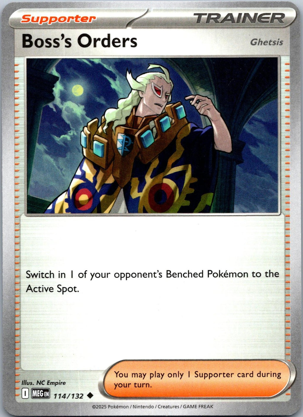 Boss's Orders 114/132 Uncommon Mega Evolution Pokemon Near Mint