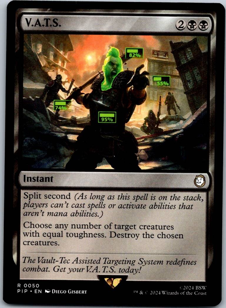 V.A.T.S. 50 Rare Universes Beyond: Fallout Magic: The Gathering Near Mint