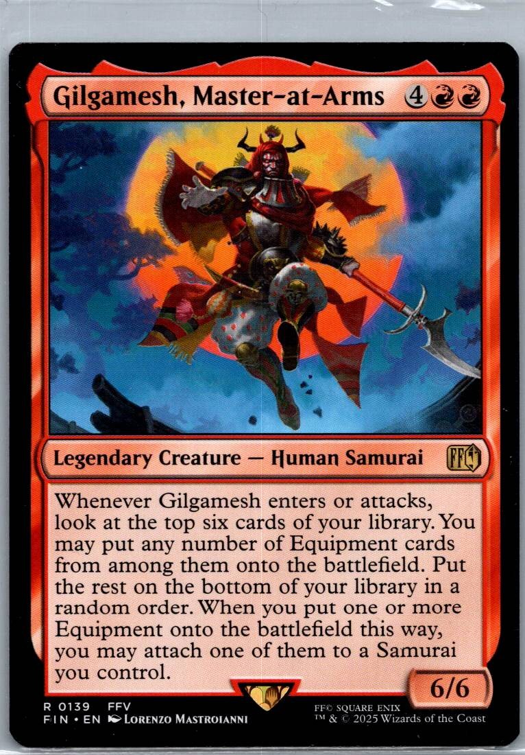 Gilgamesh, Master-at-Arms 139 Rare FINAL FANTASY Magic: The Gathering Near Mint