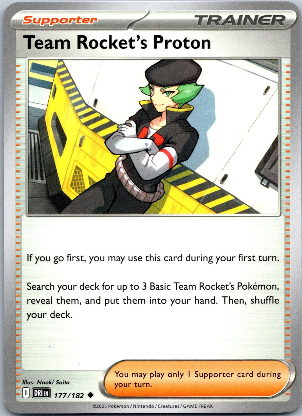 Team Rocket's Proton 177/182 Uncommon Destined Rivals Pokemon Near Mint