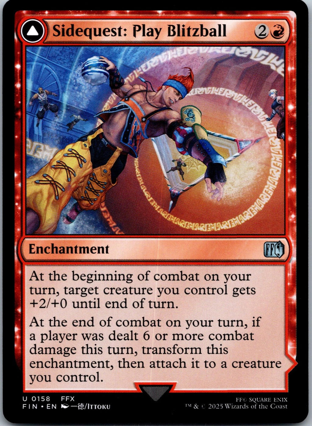 Sidequest: Play Blitzball 158 Uncommon Final Fantasy Magic: The Gathering NM