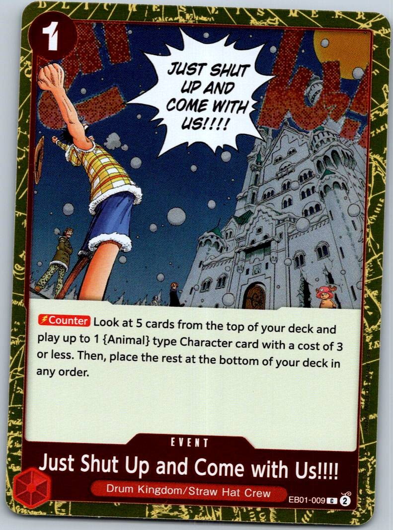 Shut Up, Come with Us EB01-009 Premium Booster -The Best- Vol. 2 One Piece NM