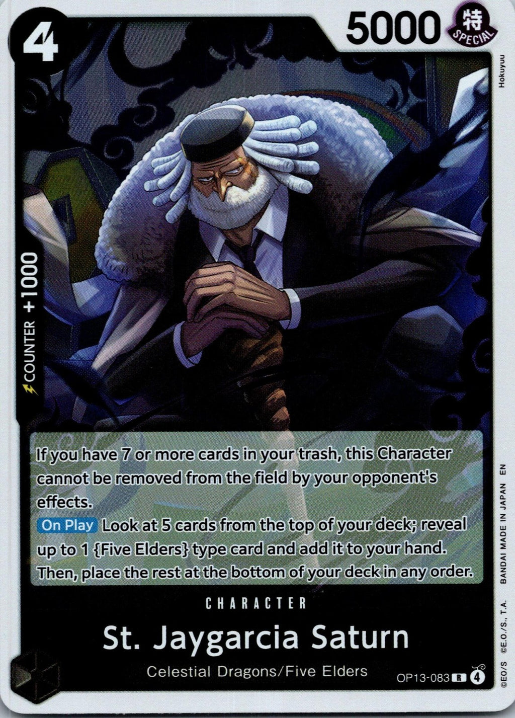 St. Jaygarcia Saturn OP13-083 Rare Carrying On His Will One Piece Foil NM | HOKO