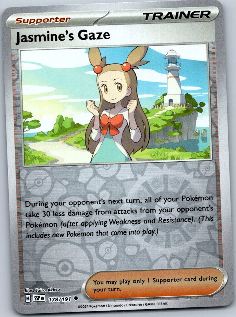 Jasmine's Gaze 178/191 Reverse Surging Sparks Pokemon Near Mint