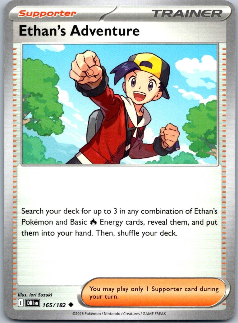 Ethan's Adventure 165/182 Reverse Destined Rivals Pokemon Near Mint