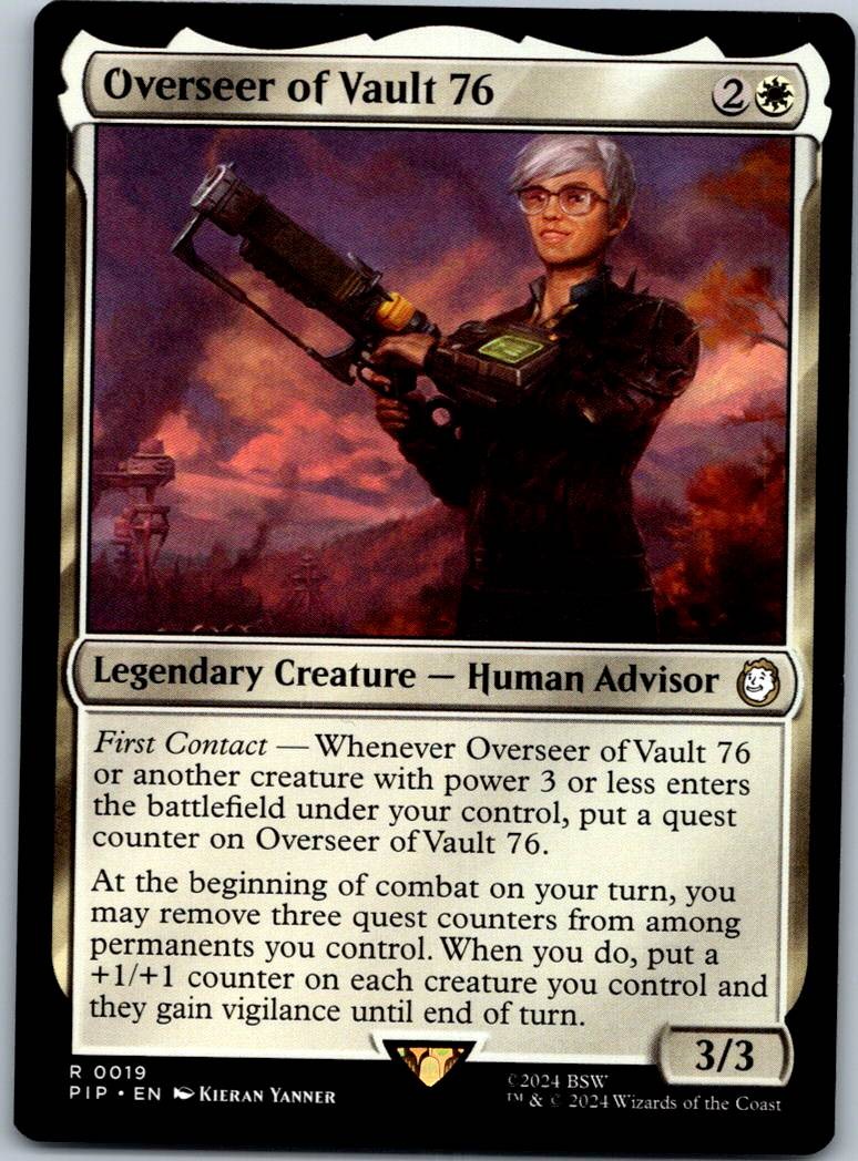 Overseer of Vault 76 19 Rare Universes Beyond: Fallout Magic: The Gathering NM