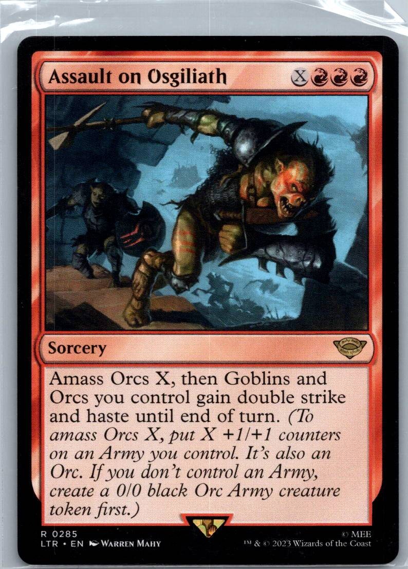 Assault on Osgiliath  The Lord of the Rings: Magic: The Gathering NM