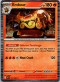 Emboar 013/086 Rare White Flare Pokemon Near Mint