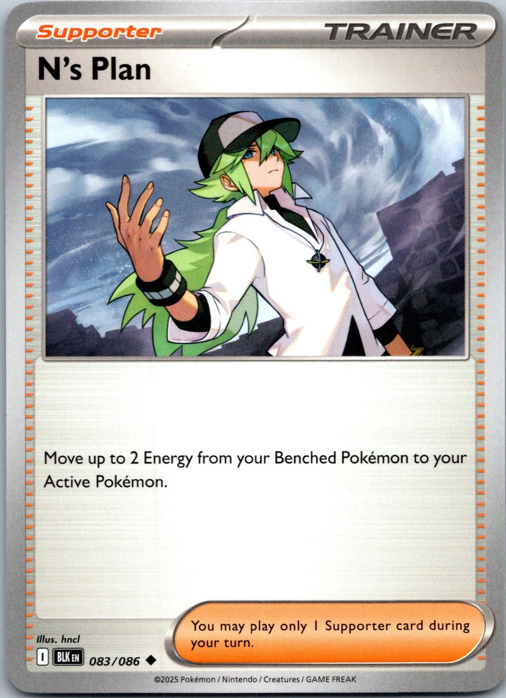 N's Plan 083/086 Uncommon Black Bolt Pokemon Near Mint