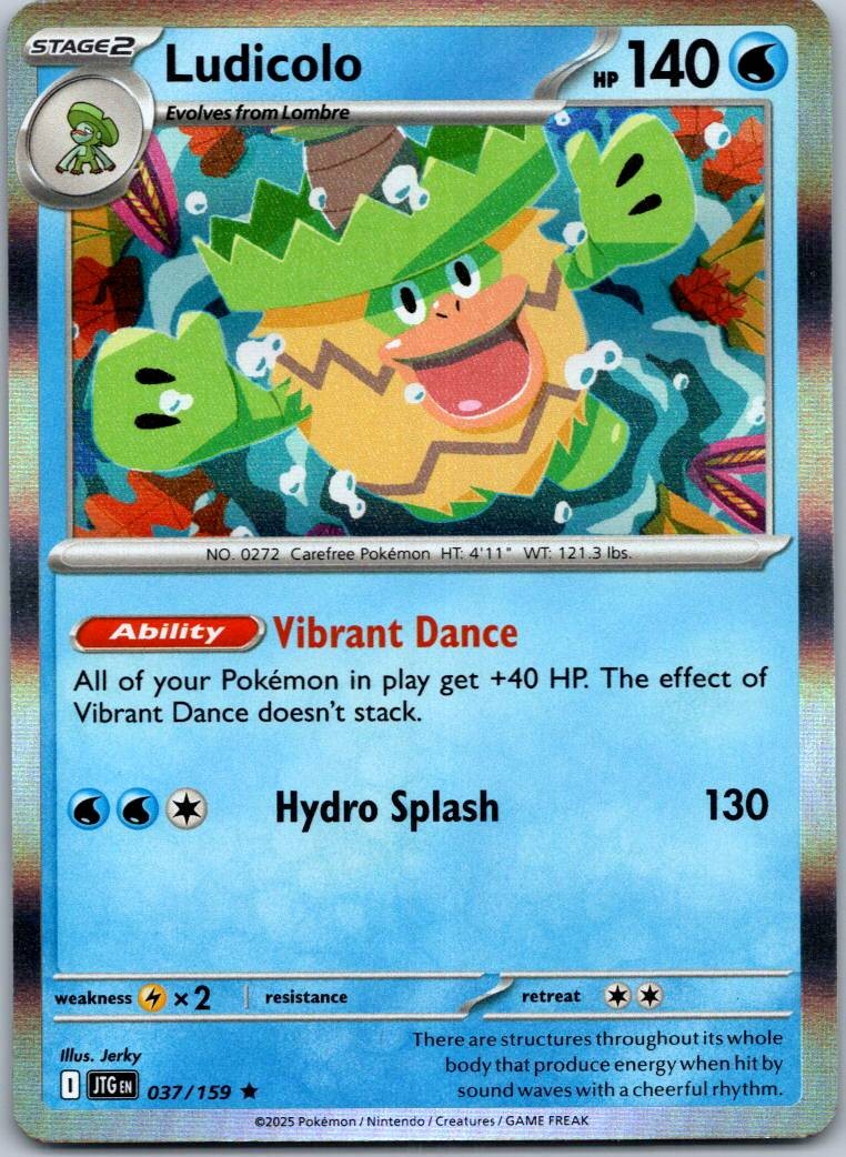Ludicolo 037/159 Rare Journey Together Pokemon Near Mint