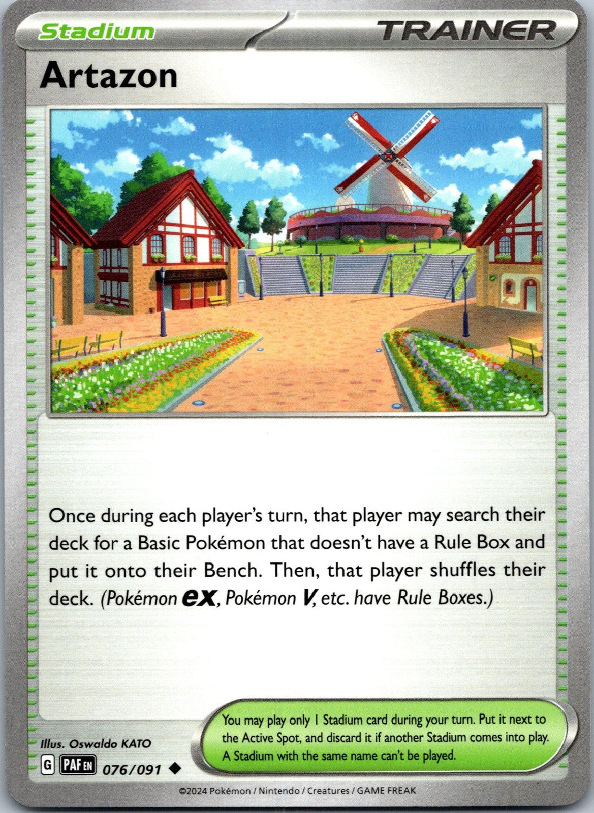 Artazon 076/091 Uncommon Paldean Fates Pokemon Near Mint