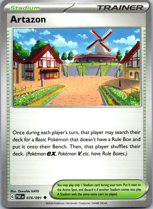 Artazon 076/091 Uncommon Paldean Fates Pokemon Near Mint