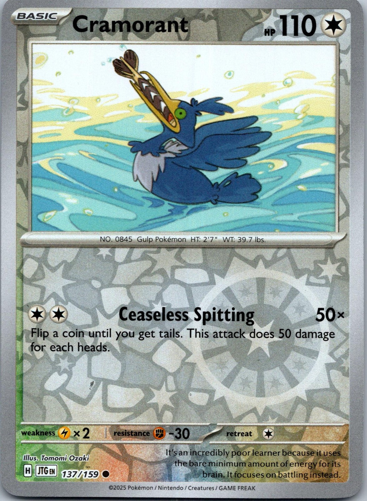 Cramorant 137/159 Common Journey Together Pokemon Near Mint