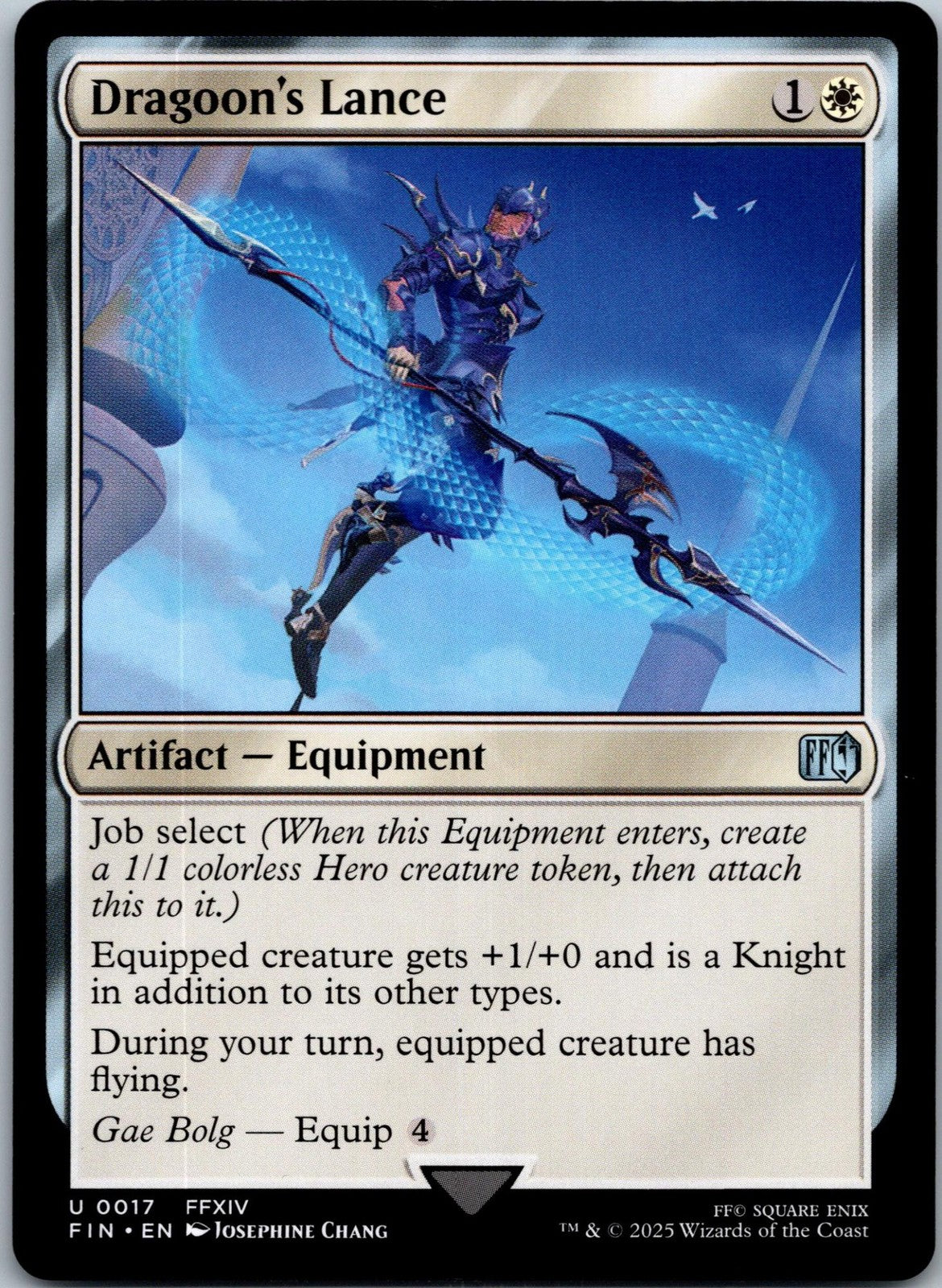 Dragoon's Lance 17 Uncommon FINAL FANTASY Magic: The Gathering Near Mint