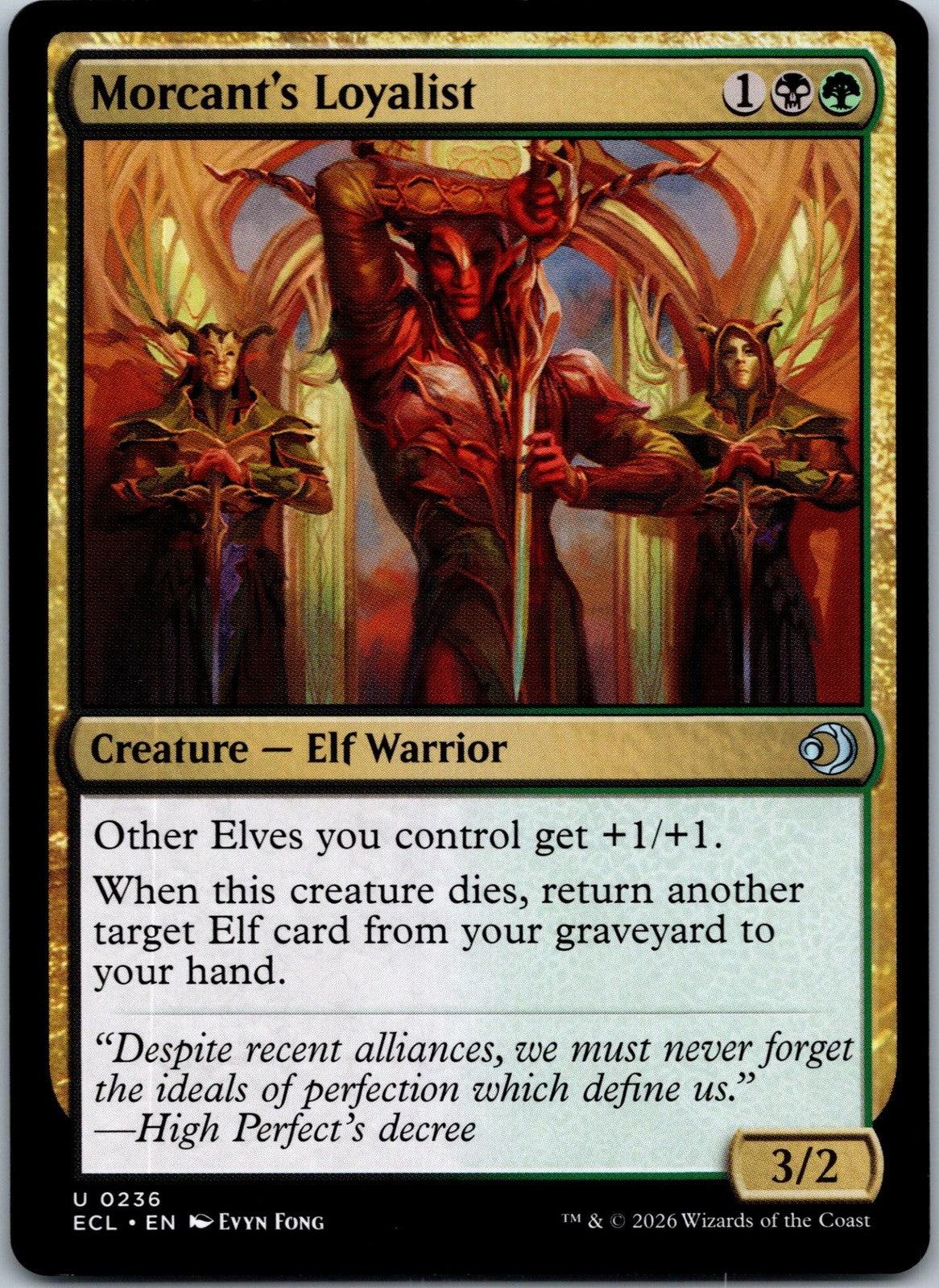 Morcant's Loyalist 236 Uncommon Lorwyn Eclipsed Magic: The Gathering Near Mint