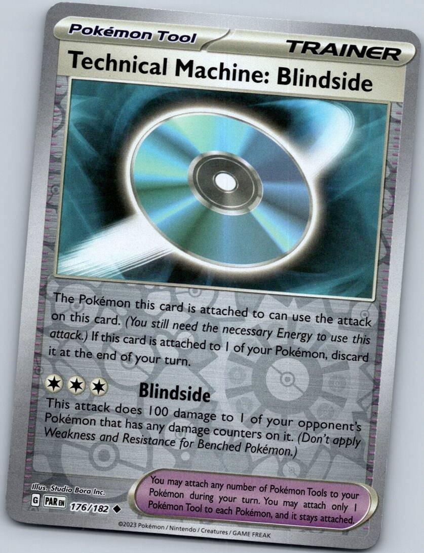 Technical Machine: Blindside 176/182 Reverse Paradox Rift Pokemon Near Mint