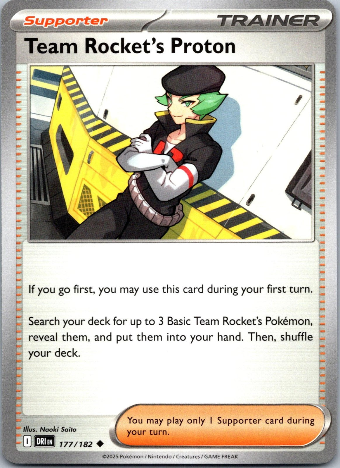 Team Rocket's Proton 177/182 Uncommon Destined Rivals Pokemon Near Mint