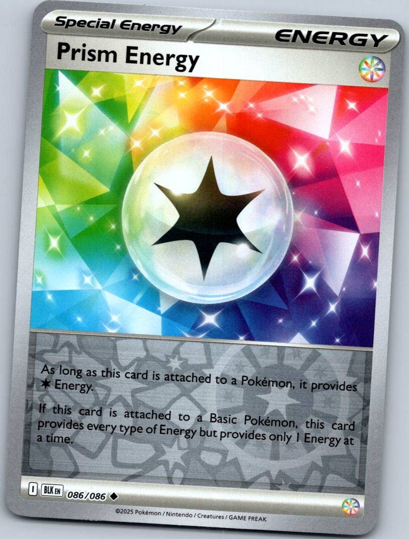 Prism Energy 086/086 Reverse Black Bolt Pokemon Near Mint