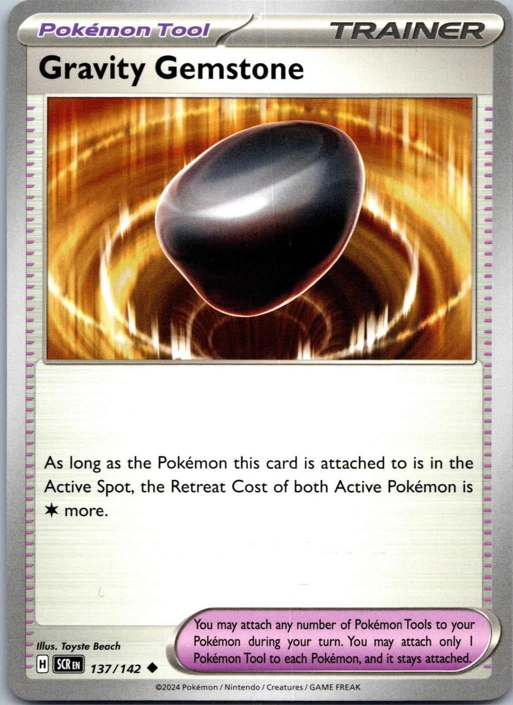 Gravity Gemstone 137/142 Uncommon Stellar Crown Pokemon Near Mint