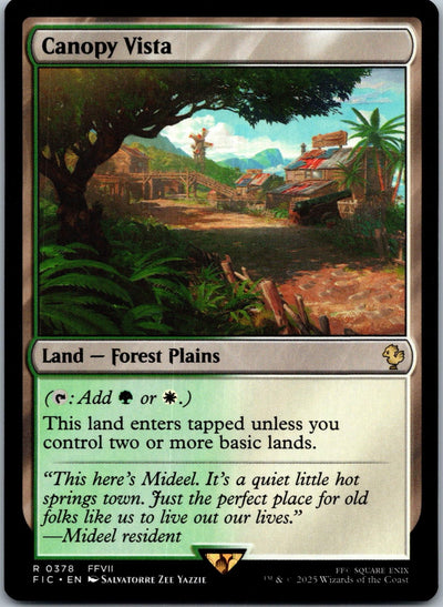 Canopy Vista 378 Rare Commander: Final Fantasy Magic: The Gathering NM | HOKO
