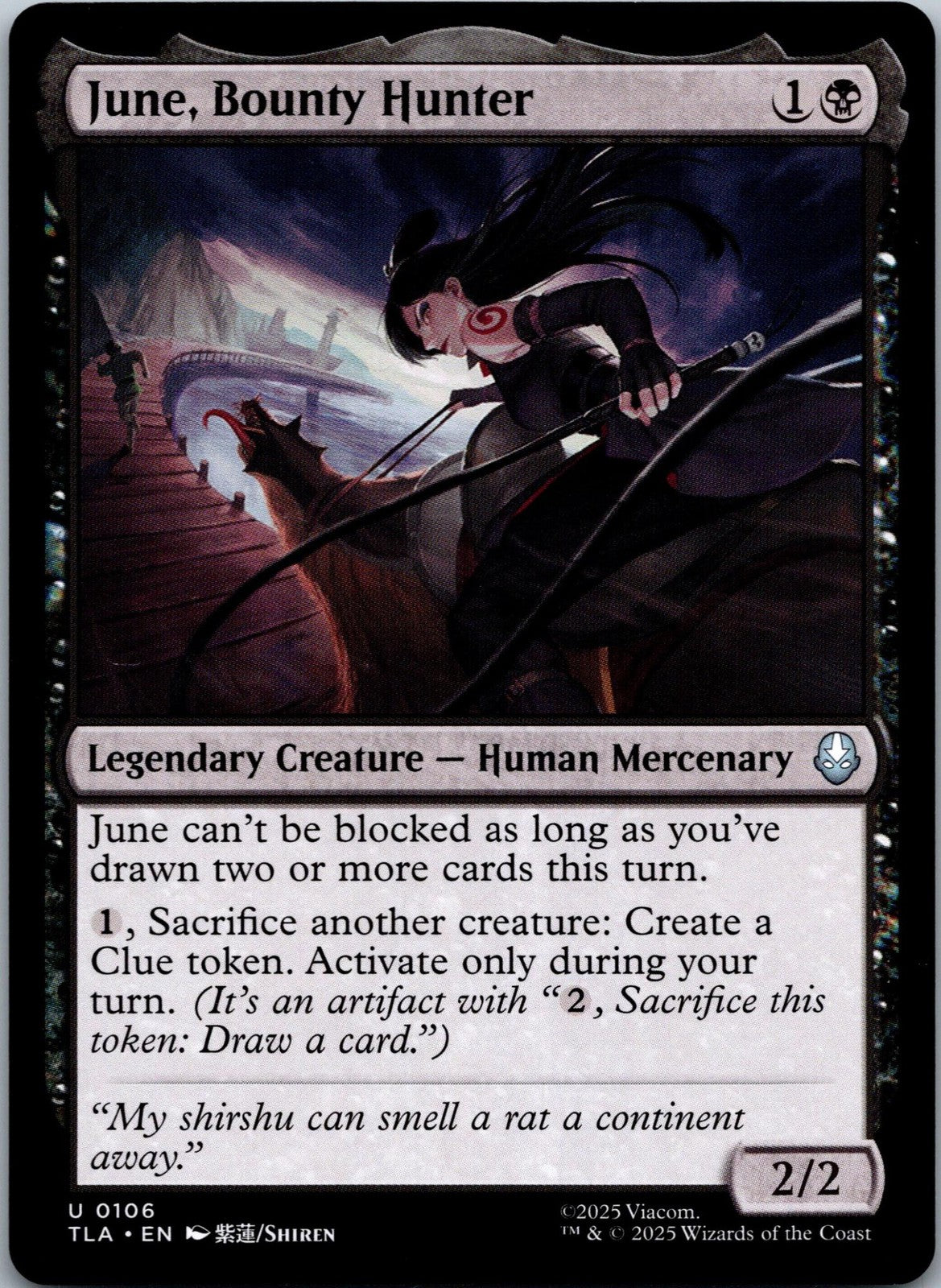 June, Bounty Hunter 106 Avatar: The Last Airbender Magic: The Gathering NM