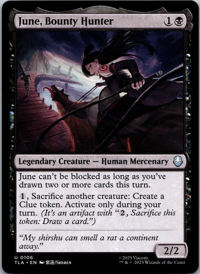 June, Bounty Hunter 106 Avatar: The Last Airbender Magic: The Gathering NM