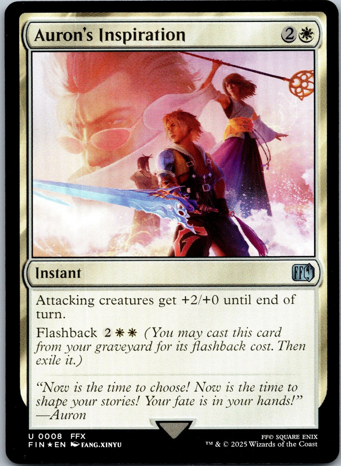 Auron's Inspiration 8 Uncommon FINAL FANTASY Magic: The Gathering Near Mint