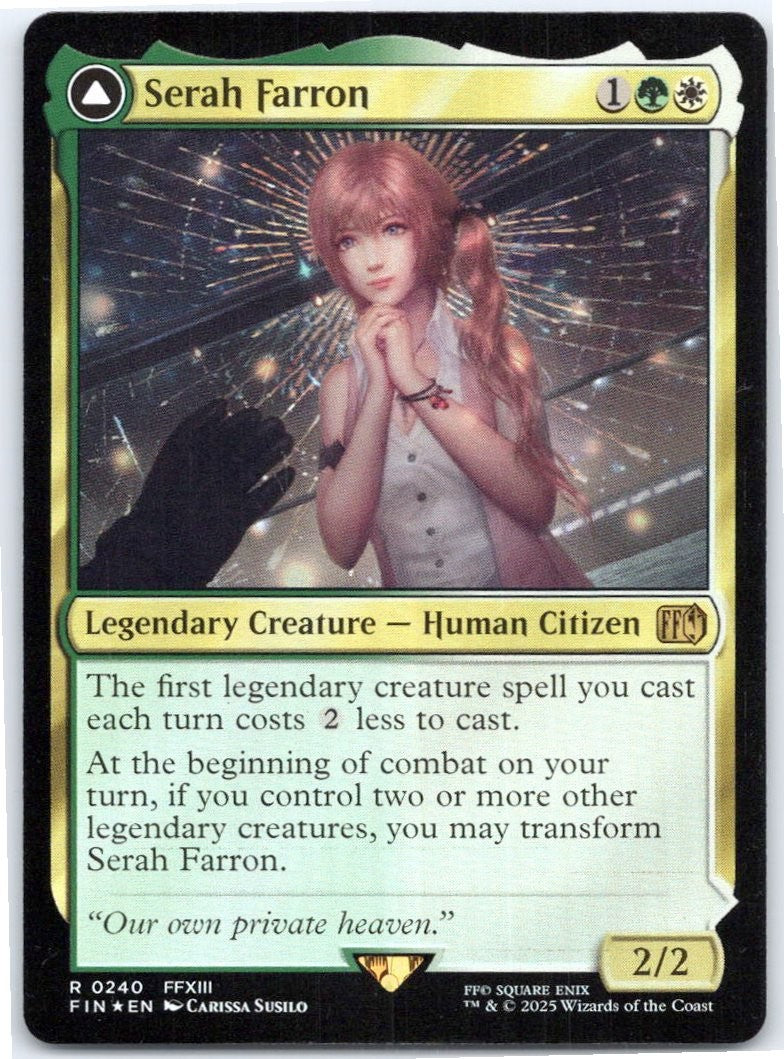 Serah Farron 240 Rare Final Fantasy Magic: The Gathering Foil Near Mint | HOKO