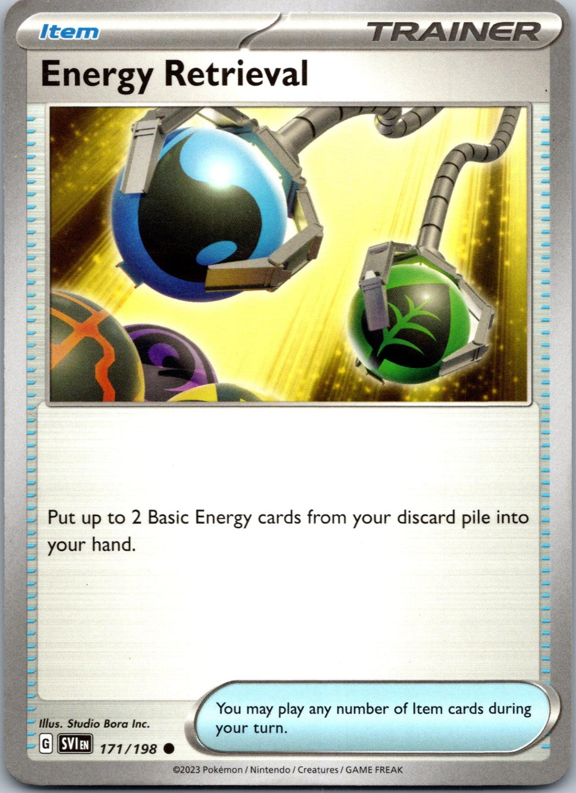 Energy Retrieval 171/198 Common Scarlet & Violet Pokemon Near Mint