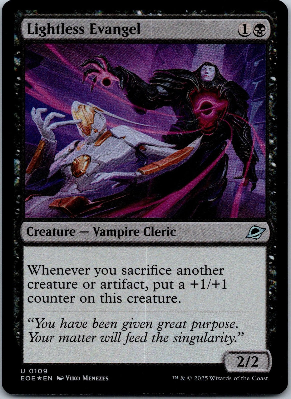 Lightless Evangel 109 Uncommon Edge of Eternities Magic: The Gathering NM | HOKO