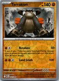 Terrakion 054/086 Rare White Flare Pokemon Near Mint