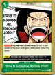 Strive to Surpass me, Roronoa Zoro!!! OP14-036 Seven One Piece NM