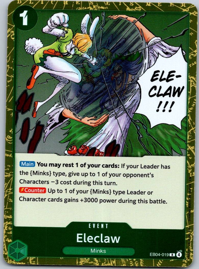 Eleclaw EB04-019 Rare The Azure Sea's Seven One Piece Near Mint