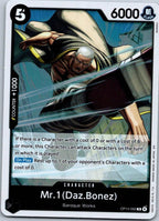 Mr.1(Daz.Bonez) OP14-090 Rare The Azure Sea's Seven One Piece Near Mint