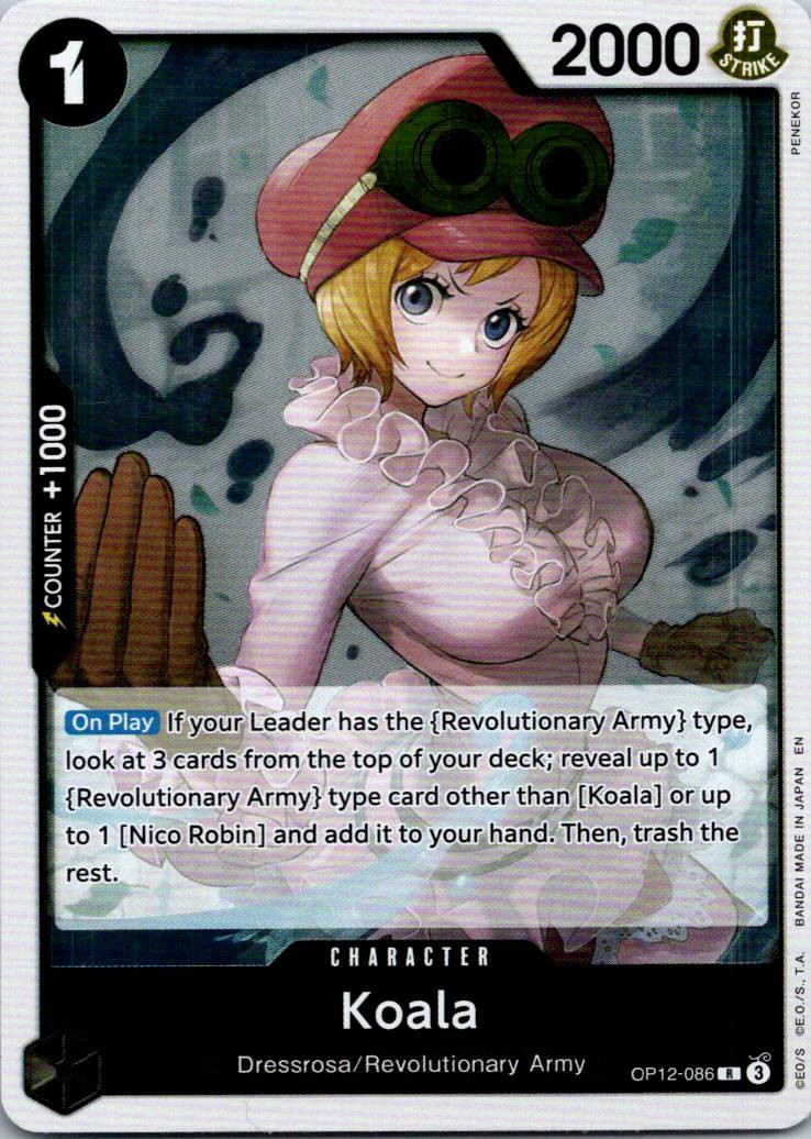 Koala (086) OP12-086 Rare Legacy of the Master One Piece Near Mint