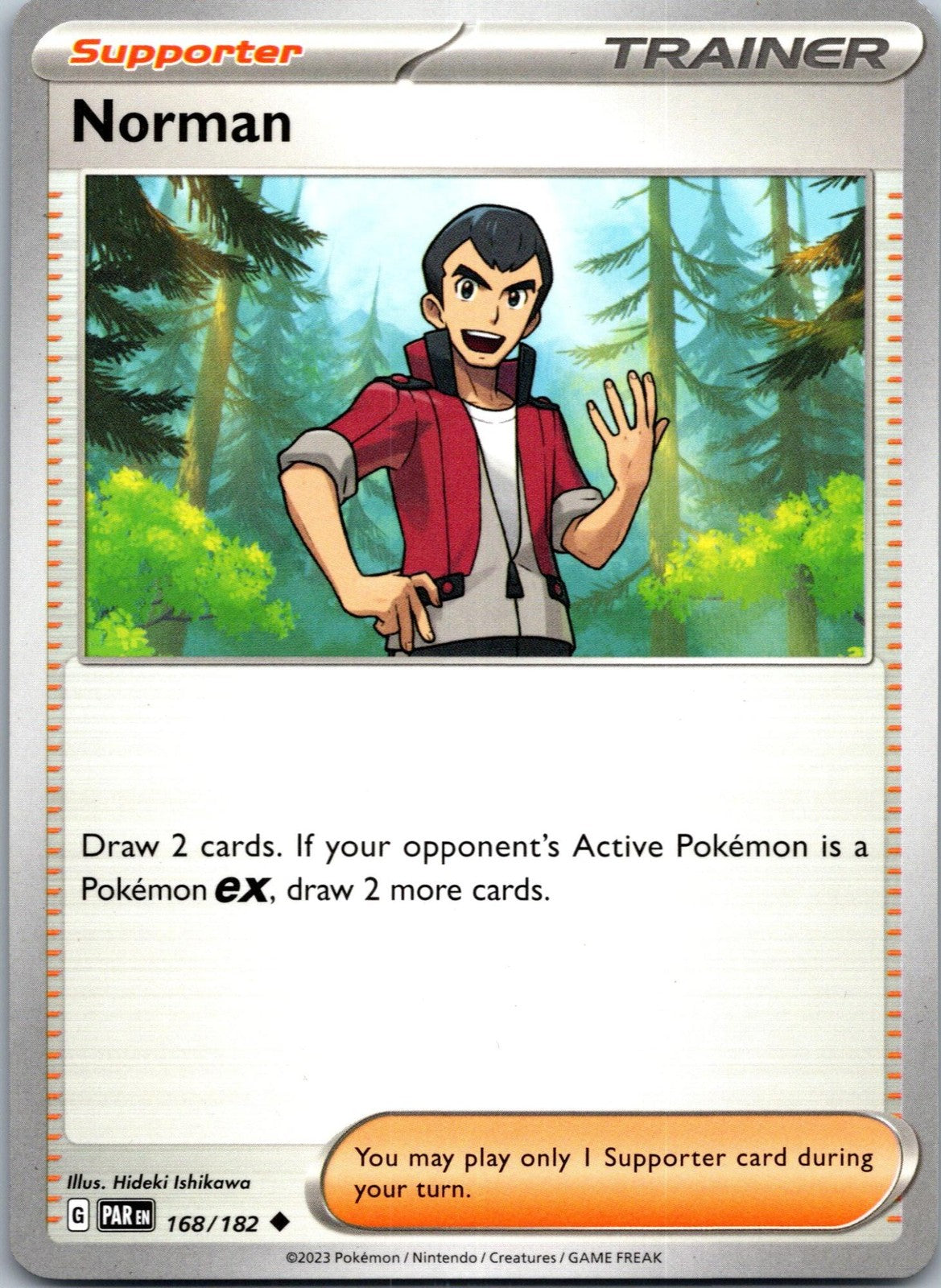 Norman 168/182 Uncommon Paradox Rift Pokemon Near Mint