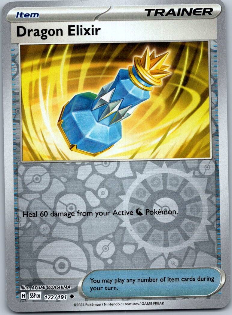 Dragon Elixir 172/191 Reverse Surging Sparks Pokemon Near Mint
