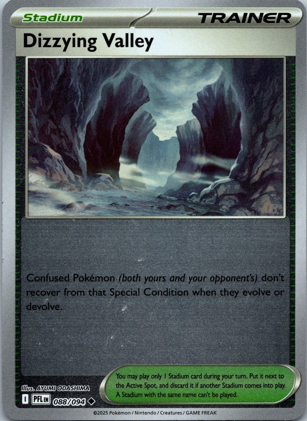 Dizzying Valley 088/094 Uncommon Phantasmal Flames Pokemon Near Mint