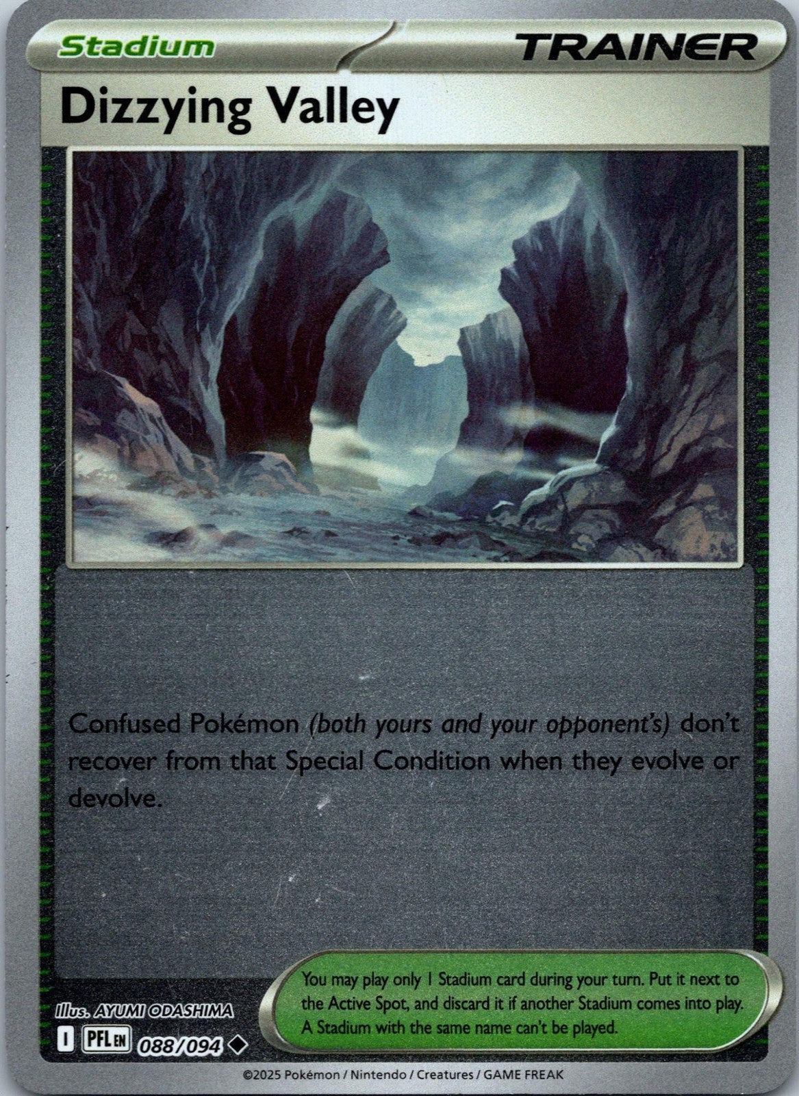 Dizzying Valley 088/094 Uncommon Phantasmal Flames Pokemon Near Mint