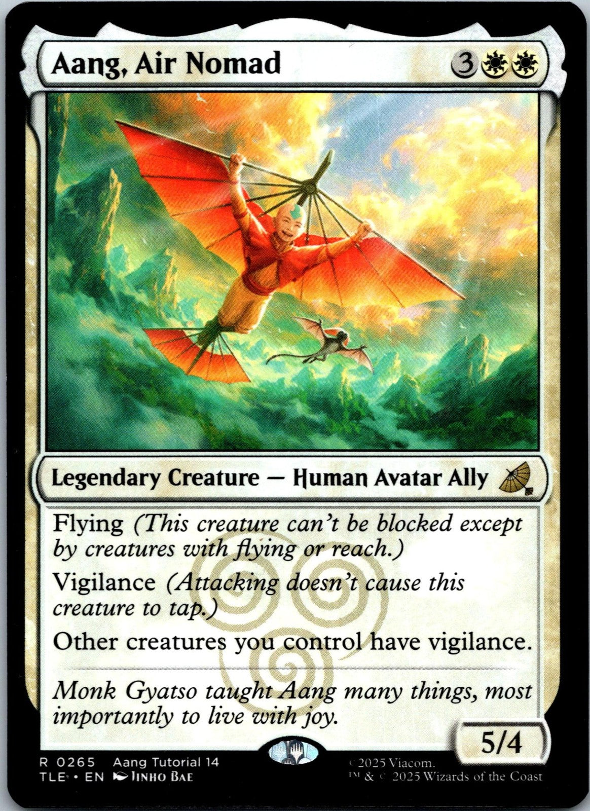 Aang, Air Nomad Avatar: The Last Airbender Magic: The Gathering NM