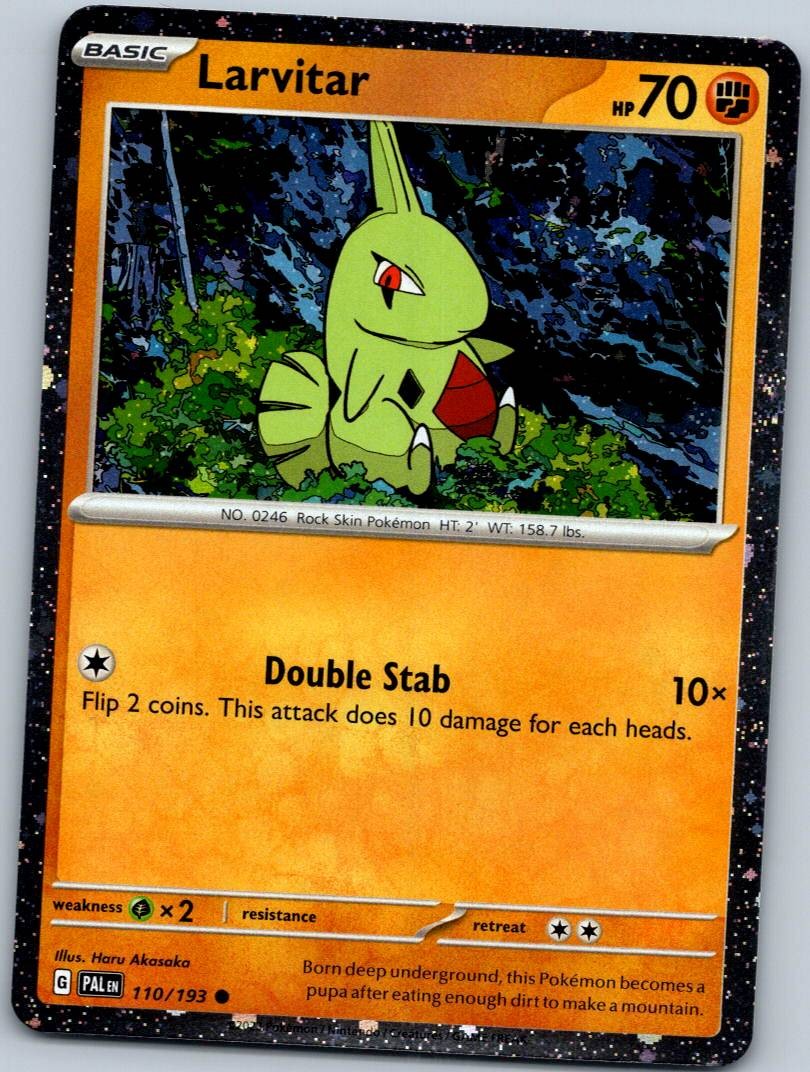 Larvitar 110/193 Common Paldea Evolved Pokemon Near Mint