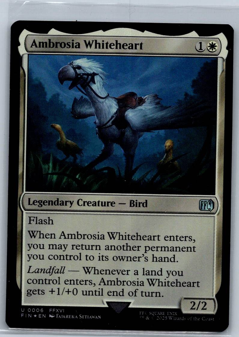 Ambrosia Whiteheart 6 Uncommon FINAL FANTASY Magic: The Gathering Near Mint